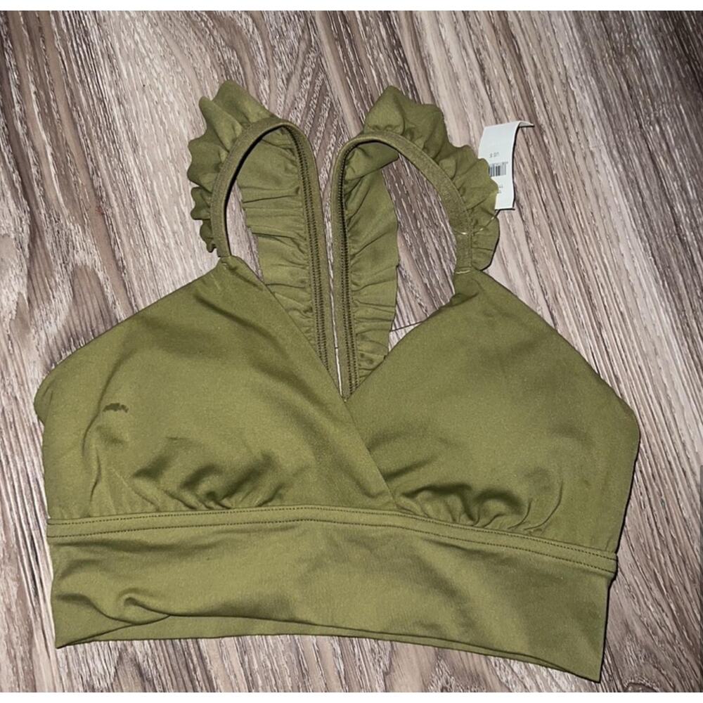 $40 OFFLINE By Aerie Real Me Xtra Ruffle Sports Bra S NWT - Picture 6 of 9